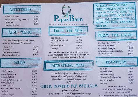 papas grisette|Papas Barn – Traditional Fish & Chips Restaurant & Takeaway